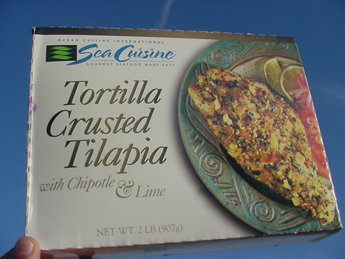 Tortilla Crusted Tilapia with Chipotle & Lime