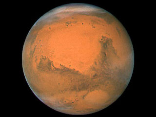 Marte Mostrado aqui no Mais Recente Encontro com a Terra em Dezembro de 2007