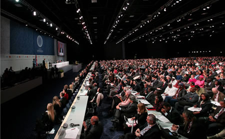 Conferência Mundial Sobre Mudanças Climáticas na Dinamarca.