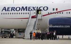 Bioquerosene: Boeing 777-200ER da Aeromexico ao Chegar em Madri