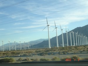 Energia Eólica - Parque Eólico em Palms Springs na Califórnia