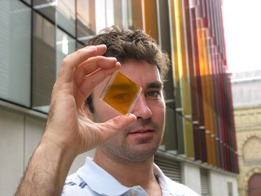 Edifícios Sustentáveis - Vidros Solares Fotovoltaicos Coloridos (Crédito: OxfordPV)