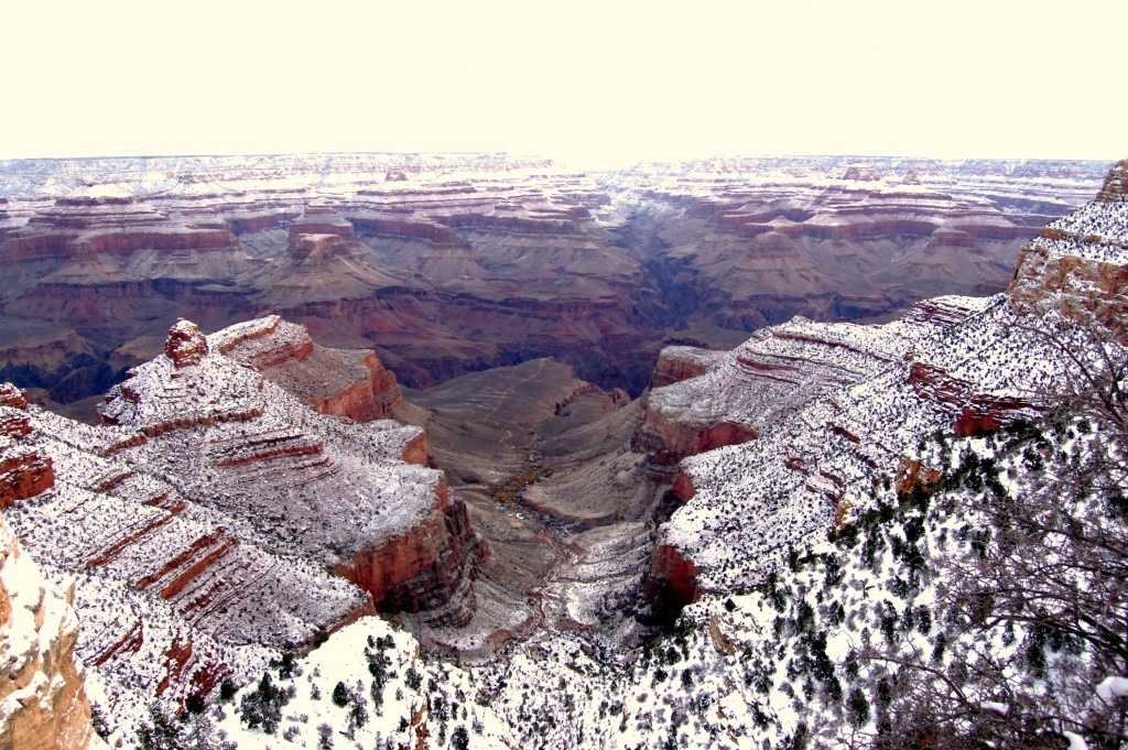 Antropogênico Aquecimento Global Manipulado- Neve no Grand Canyon (Fonte: FoxNews)
