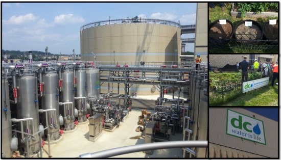Biogás em DC - Estação de Tratamento de Esgotos de Washington nos US (Fonte: DC-Water)